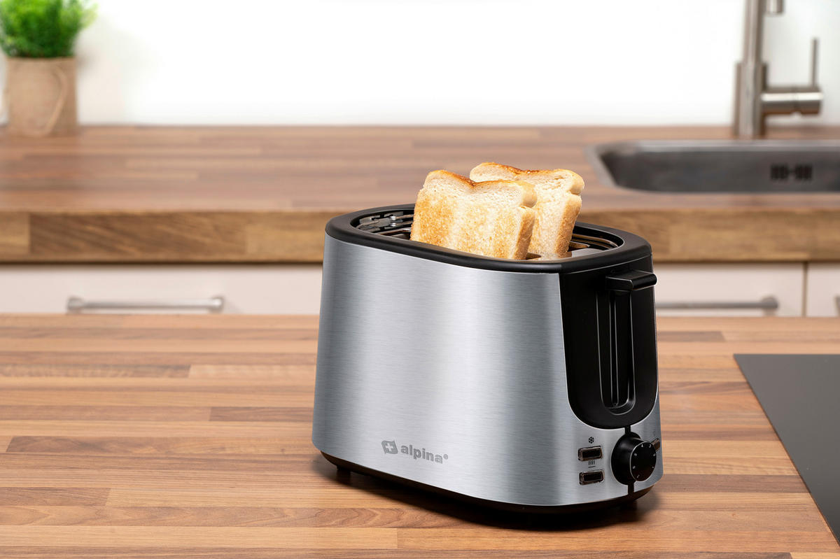 Alpina Toastautomat silber Edelstahl Toastautomat - silber - alpina
