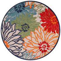 Sanat Outdoorteppich FLORAL bunt B/L: ca. 120x120 cm FLORAL - bunt (120,00/120,00cm) - Sanat