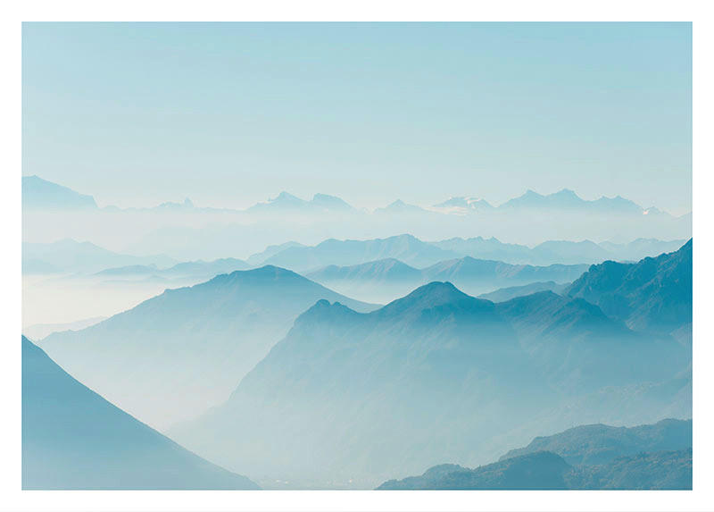 Komar Wandbild Mountains View Berge B/L: ca. 40x30 cm günstig online kaufen