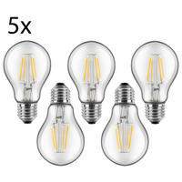 Blulaxa Leuchtmittel 49252 E27 LED-Leuchtmittel_5erPack E27 - klar (6,00cm) - Blulaxa
