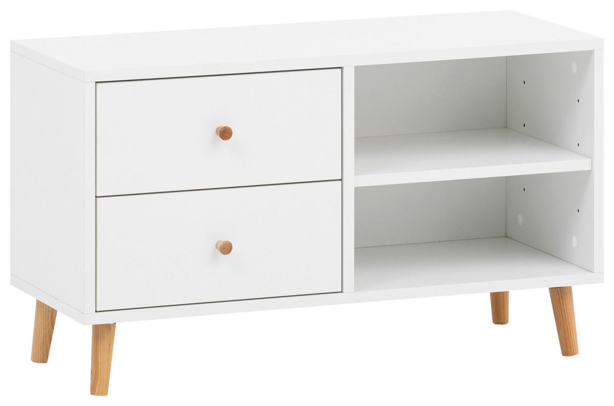Bank Bjarne weiß matt B/H/T: ca. 78,9x46,5x33 cm Bjarne - weiß (78,90/46,50/33,00cm) - Schildmeyer