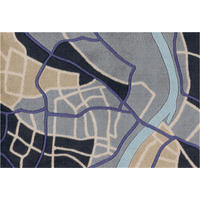 Arte Espina Kurzflorteppich Living Mat 35 blau B/L: ca. 64x168 cm Living Mat 35 - blau (64,00/168,00cm) - Arte Espina