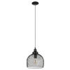 Eglo Pendelleuchte schwarz Metall B/H/L: ca. 28x110x28 cm E27 1 Brennstellen Straiton - schwarz (28,00/28,00/110,00cm) - Eglo
