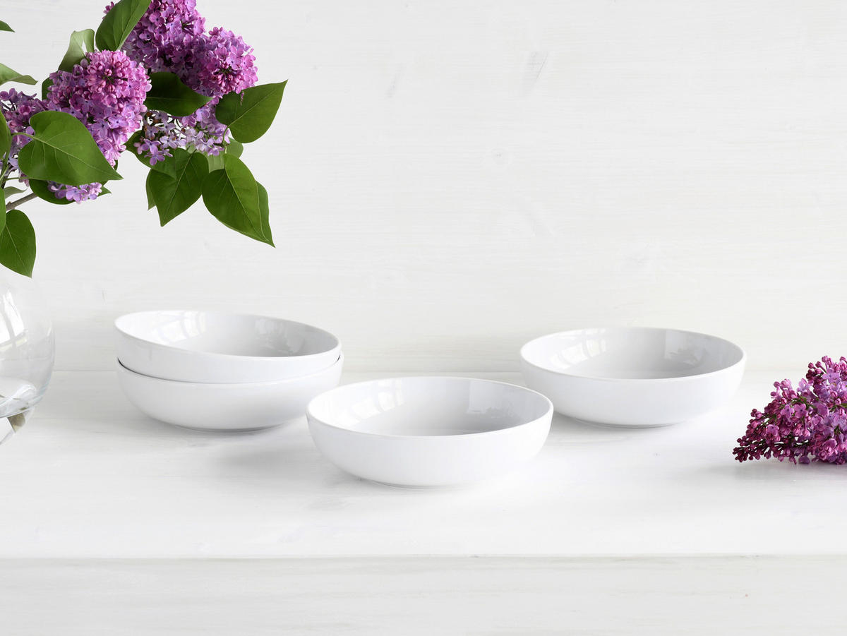 CreaTable Schüssel-Set Allround Weiss weiß Porzellan Allround Weiss - weiß - CreaTable