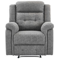 Sessel Philip grau Microfaser B/H/T: ca. 94x103x95 cm Philip - schwarz/grau (94,00/103,00/95,00cm)