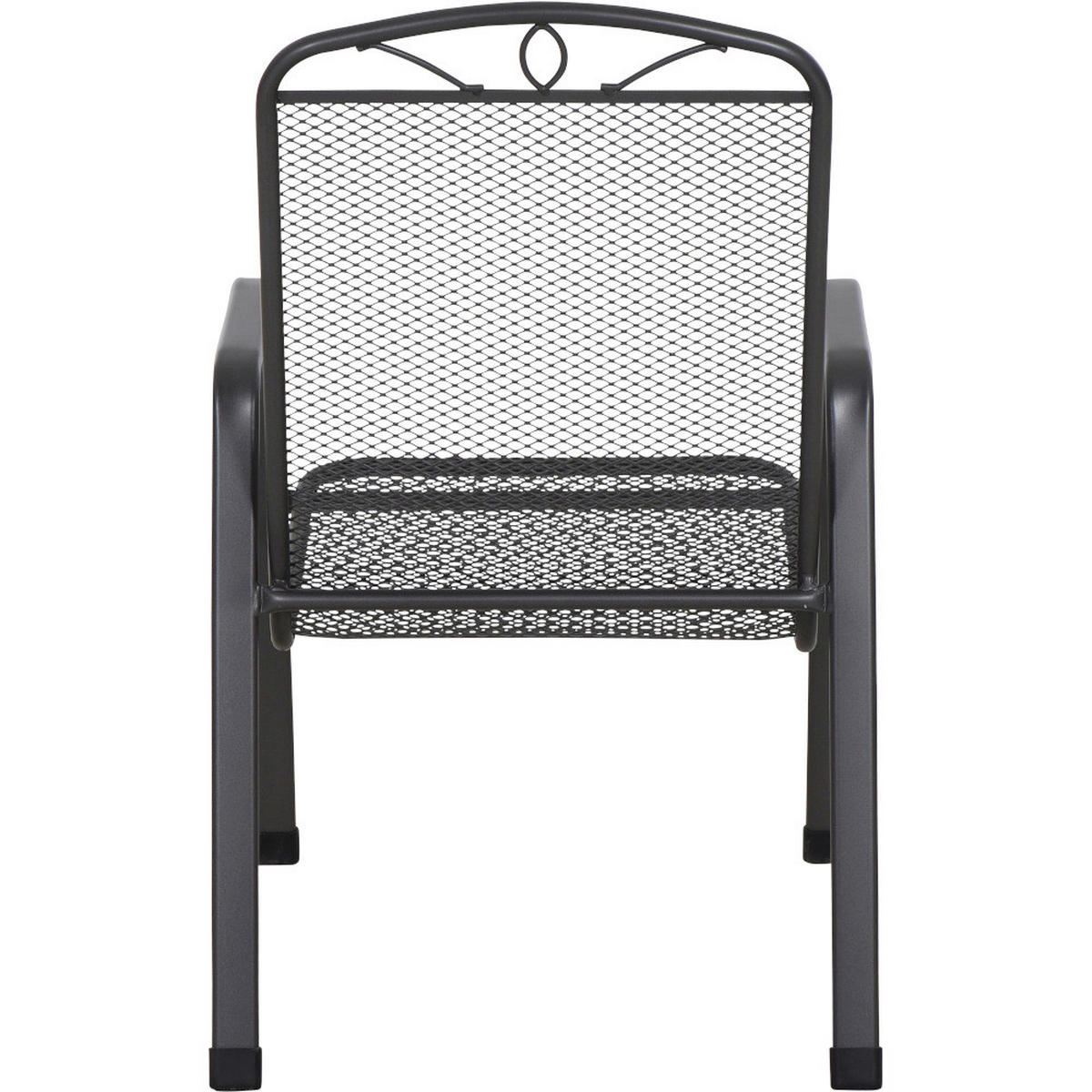 Gardamo Stapelsessel 4er Set ELDA anthrazit Stahl B/H/L: ca. 57x94x75 cm ELDA - anthrazit (75,00/57,00/94,00cm) - Gardamo