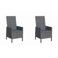 Grasekamp Hochlehner-Set Sol anthrazit Aluminium B/H/L: ca. 57x58x109 cm Sol - anthrazit (109,00/57,00/58,00cm) - Grasekamp