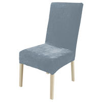 Stuhlhusse Stuhlhusse_Samt_Eurogröße silber - silber (40,00/45,00/60,00cm)