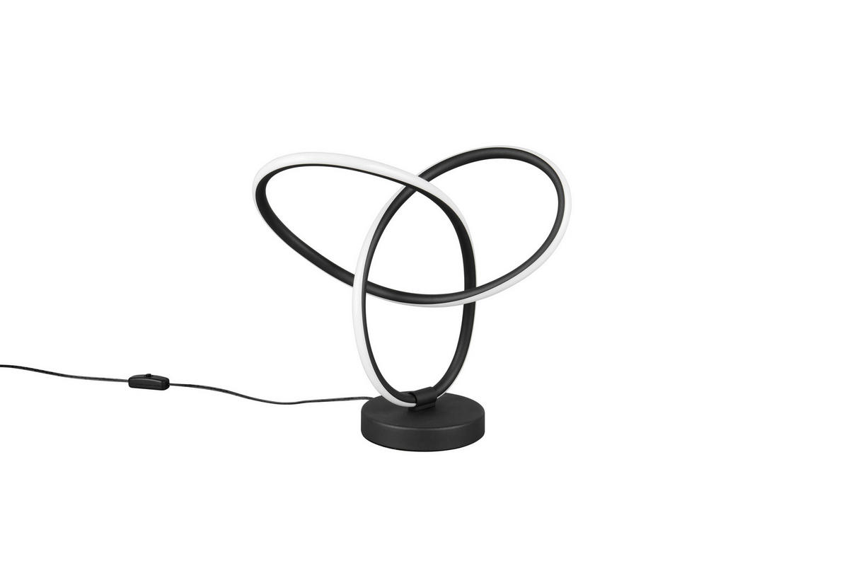 Reality Leuchten LED-Tischleuchte schwarz Metall B/H/L: ca. 28x12x28 cm LED-Tischleuchte_Lando - schwarz (28,00/28,00/12,00cm) - Reality Leuchten