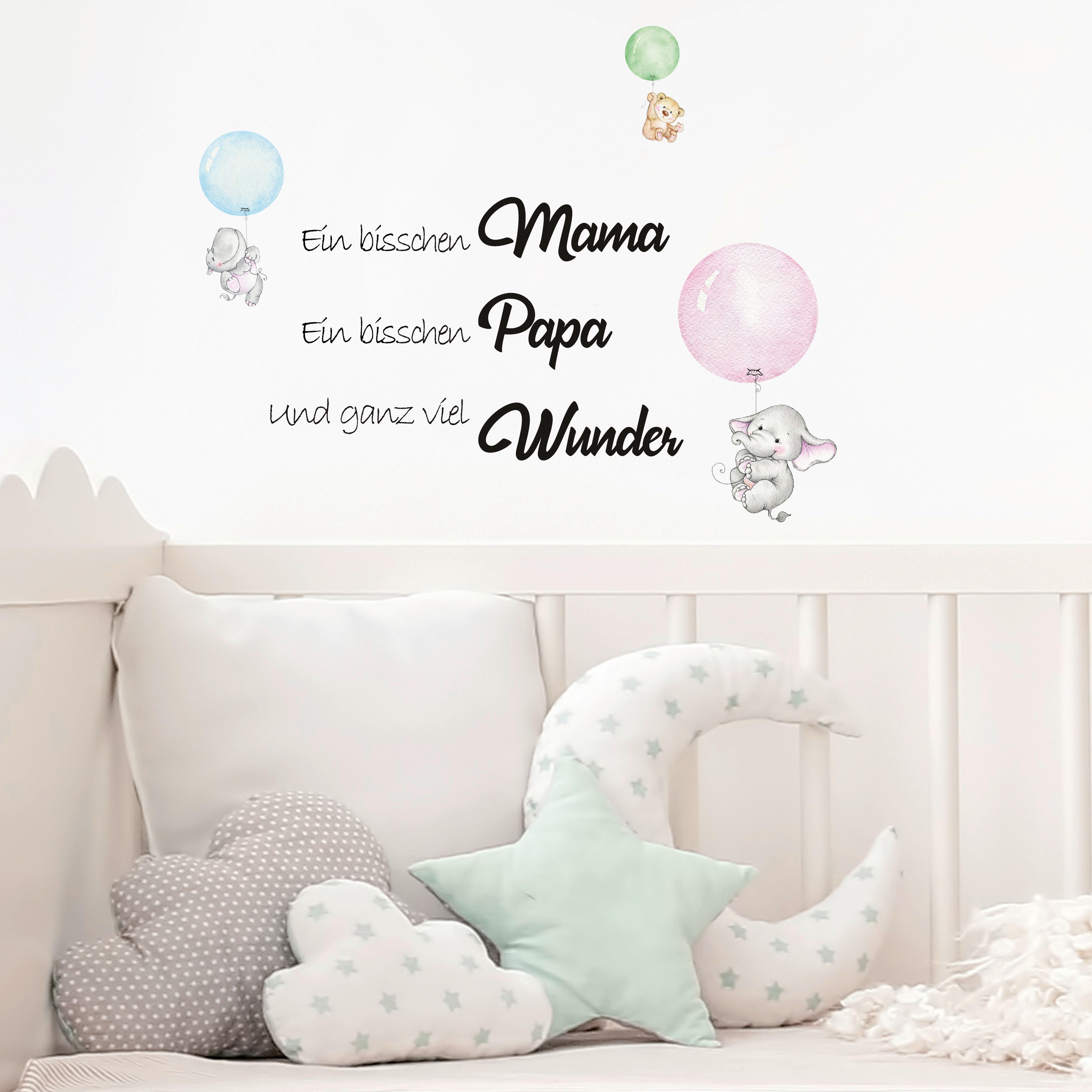 Dekosticker Spruch bunt B/L: ca. 25x35 cm 2 tlg. Dekosticker Wunder - bunt (25,00/35,00cm)