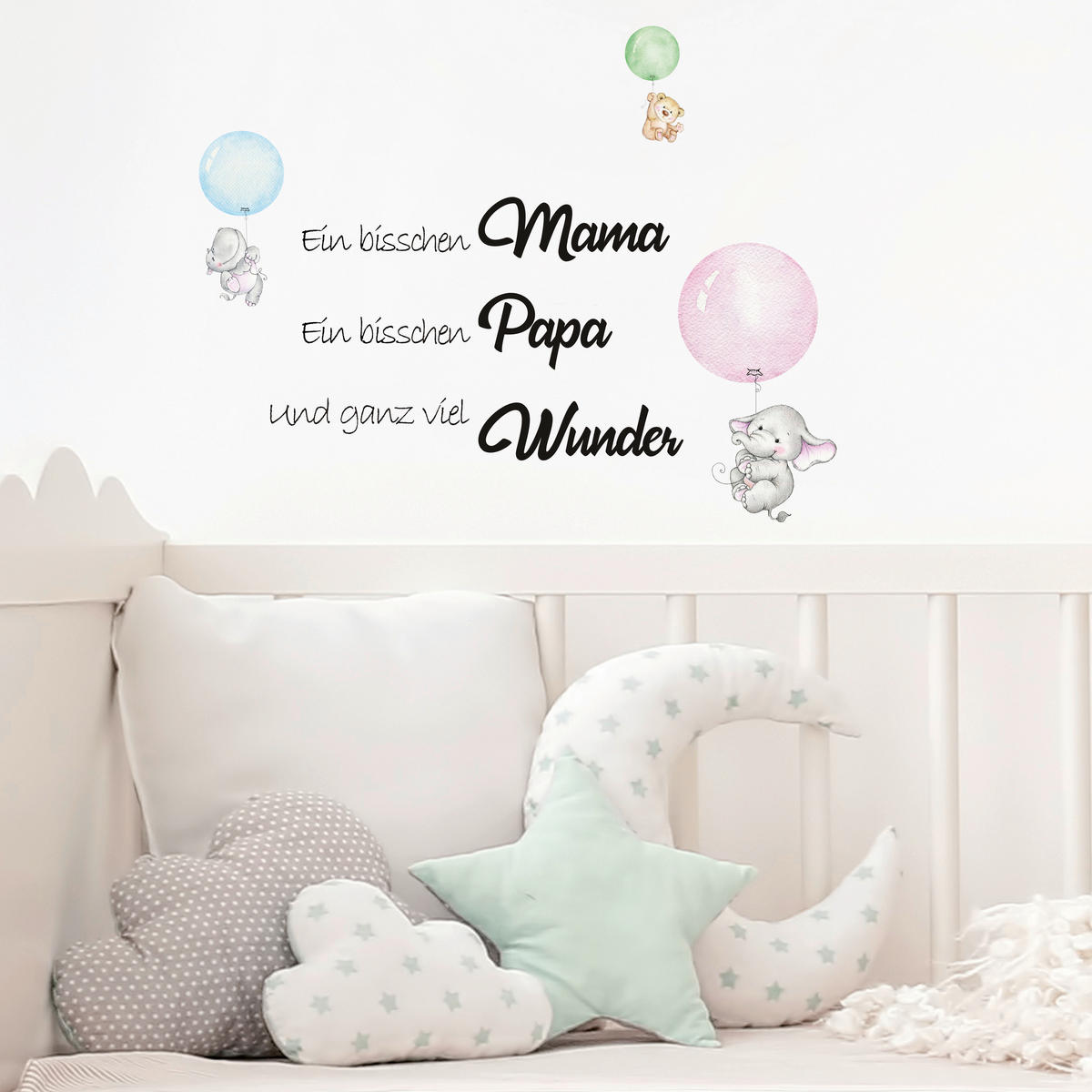 Dekosticker Spruch bunt B/L: ca. 25x35 cm 2 tlg. Dekosticker Wunder - bunt (25,00/35,00cm)