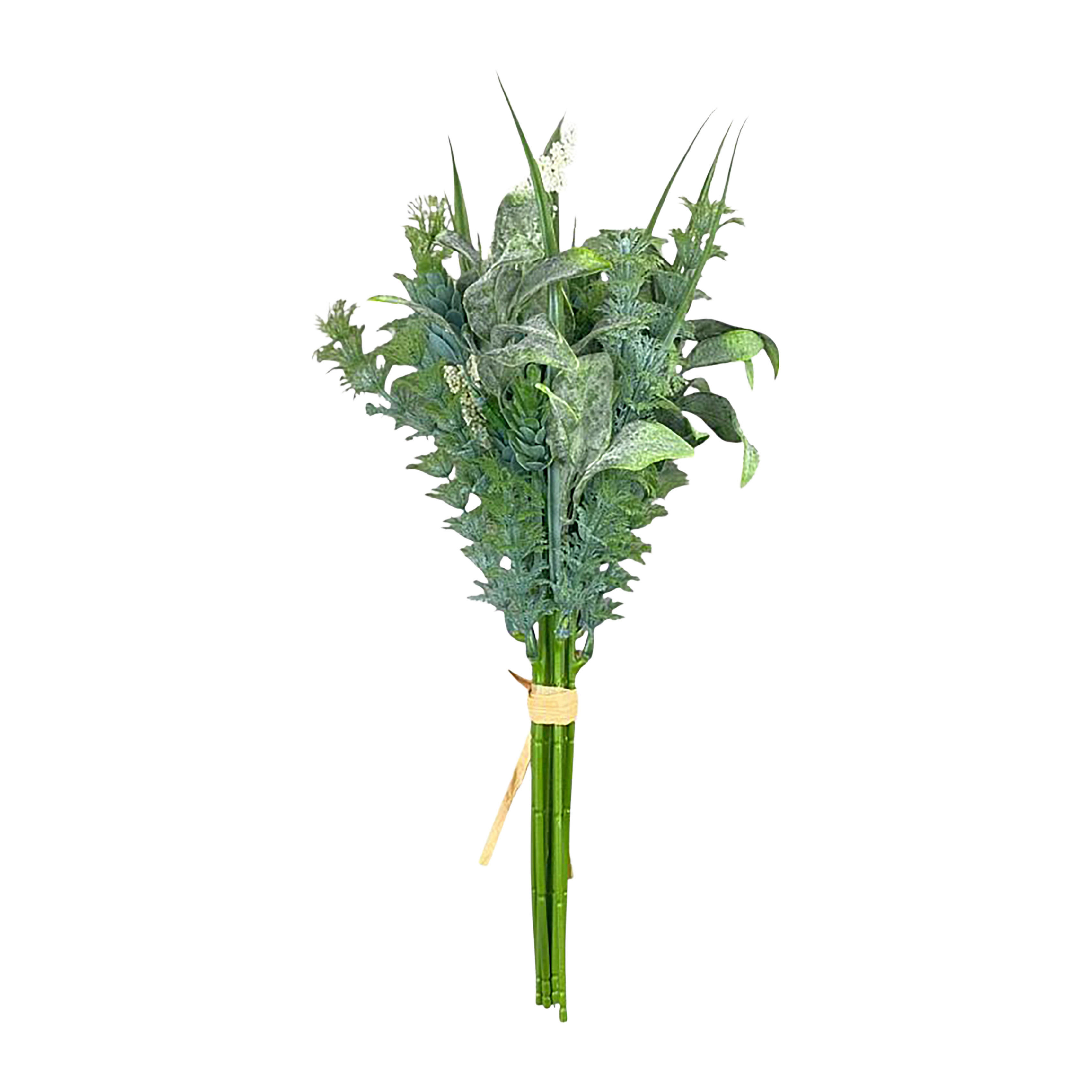 Kunstpflanze grün Kunststoff B/H/L: ca. 15x15x37 cm Deko-Strauß - grün (37,00/15,00/15,00cm)