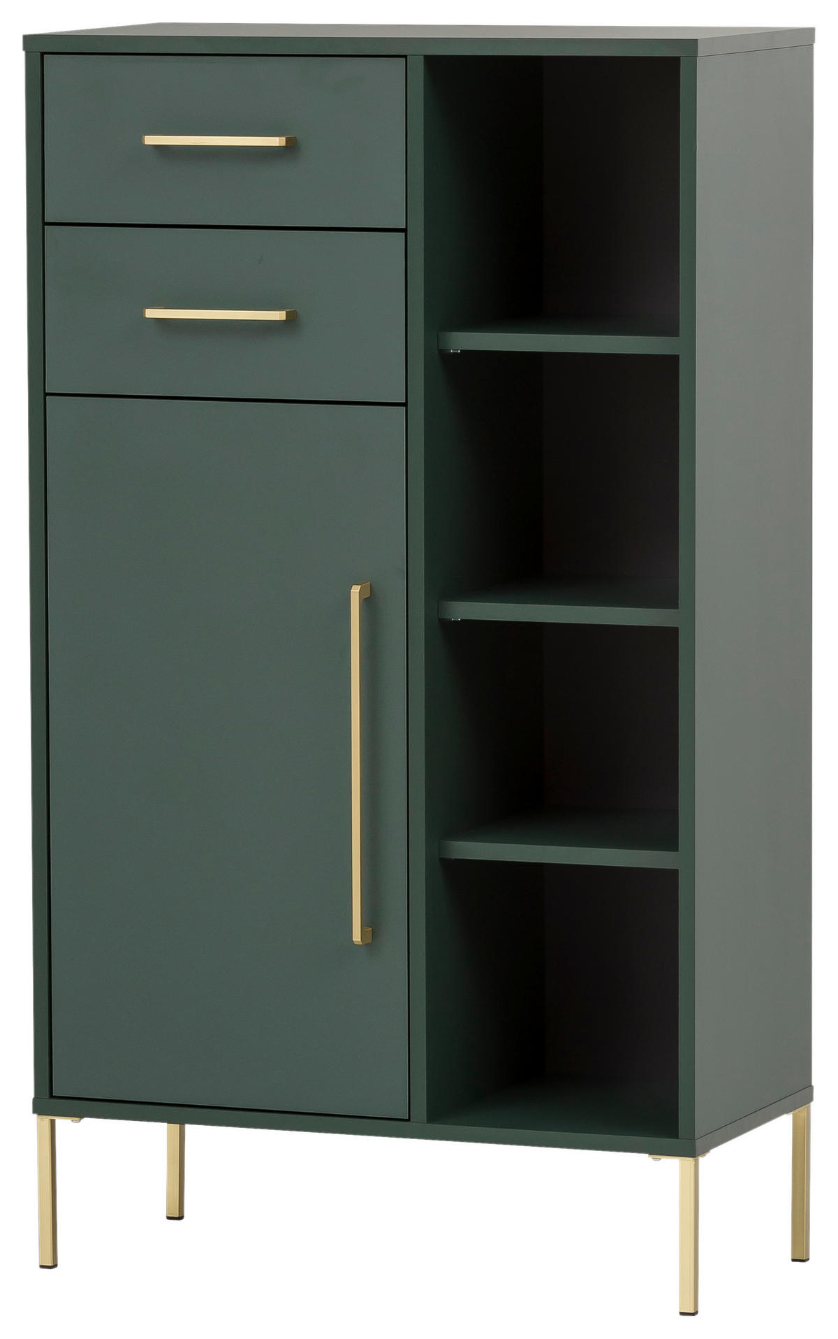 Midischrank Kent waldgrün B/H/T: ca. 67,1x117,4x33,1 cm Kent - waldgrün (67,10/117,40/33,10cm) - Möbelpartner