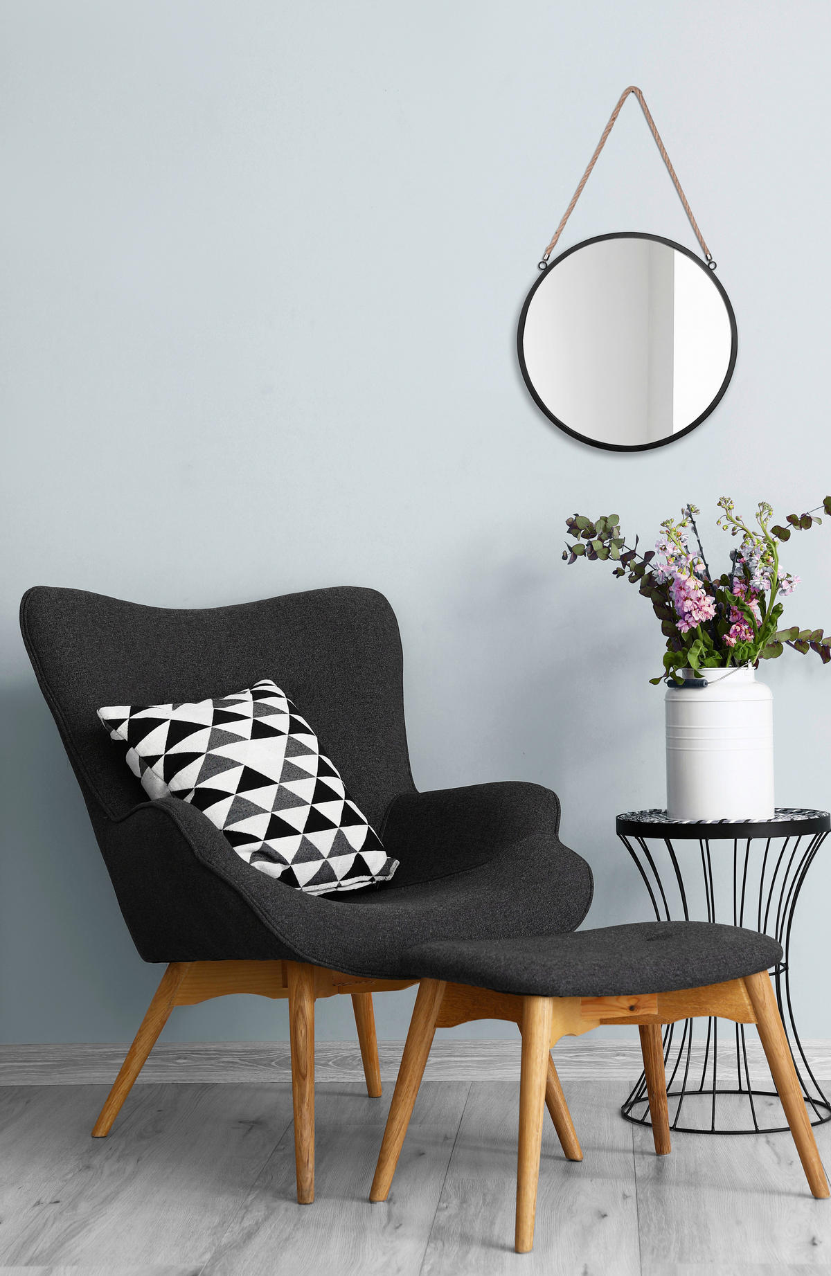 Mirrors&More Wandspiegel TAIRA schwarz T/D: ca. 3,5x40 cm TAIRA - schwarz (40,00cm) - Mirrors&More