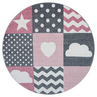 Ayyildiz Teppich KIDS pink D: ca. 120 cm KIDS - pink (120,00cm) - Ayyildiz