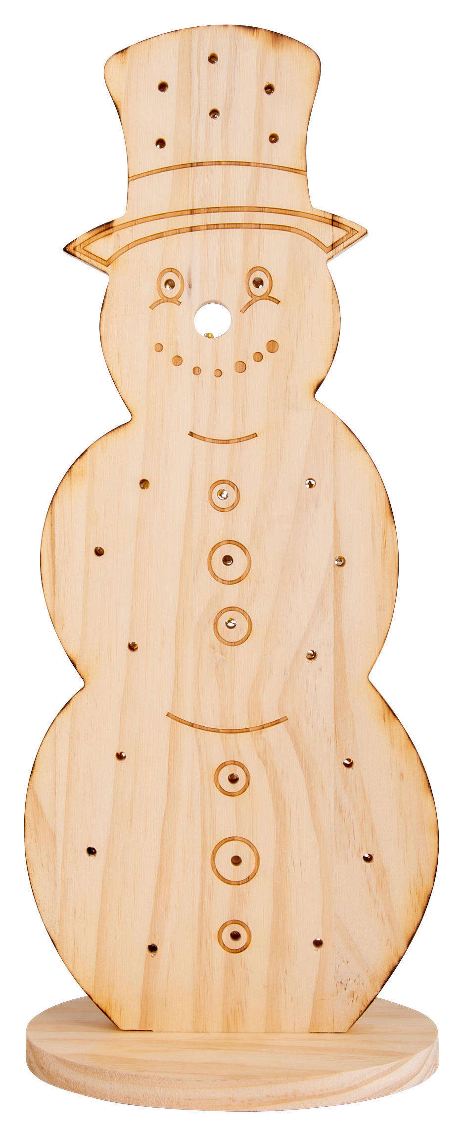 Näve Leuchten LED-Dekoleuchte Snowy natur Holz B/H/T: ca. 13x50x20 cm Snowy - natur (13,00/50,00/20,00cm) - Näve Leuchten