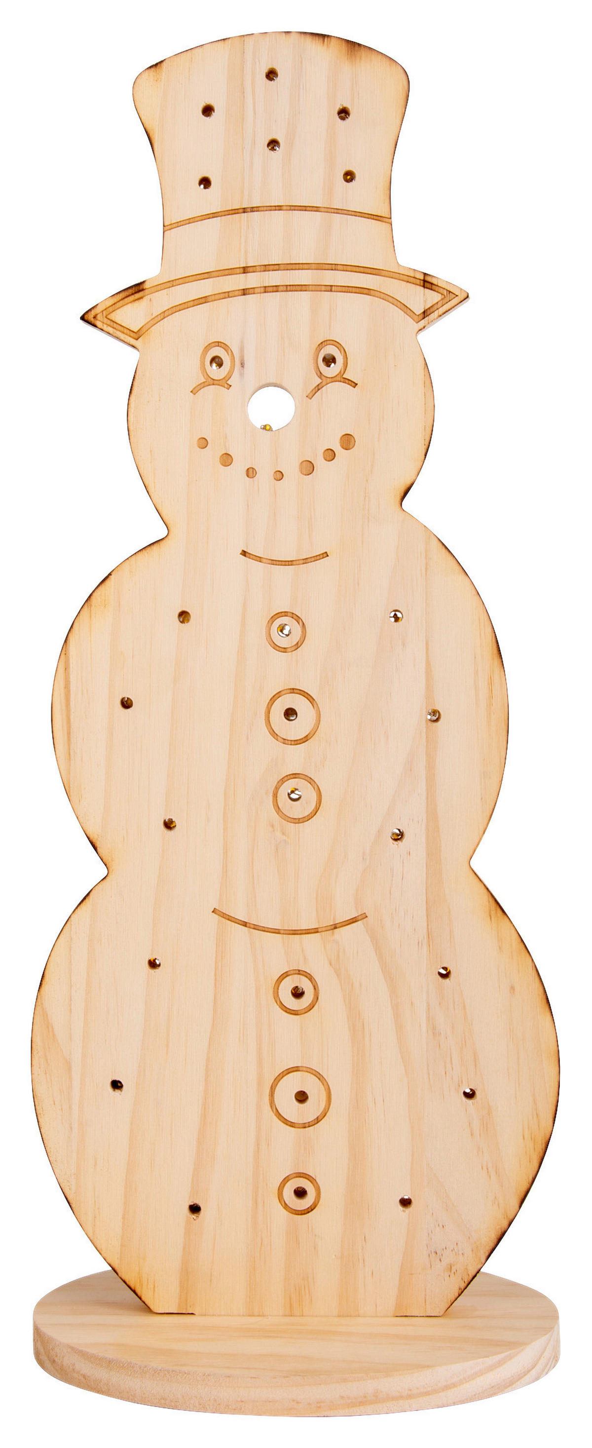 Näve Leuchten LED-Dekoleuchte Snowy natur Holz B/H/T: ca. 13x50x20 cm Snowy - natur (13,00/50,00/20,00cm) - Näve Leuchten