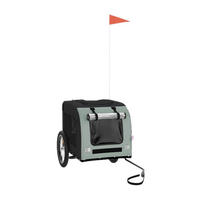 vidaXL Fahrradanhänger schwarz schwarz B/H/L: ca. 64x66x125 cm Hunde-Fahrradanhänger - schwarz (125,00/64,00/66,00cm) - vidaXL