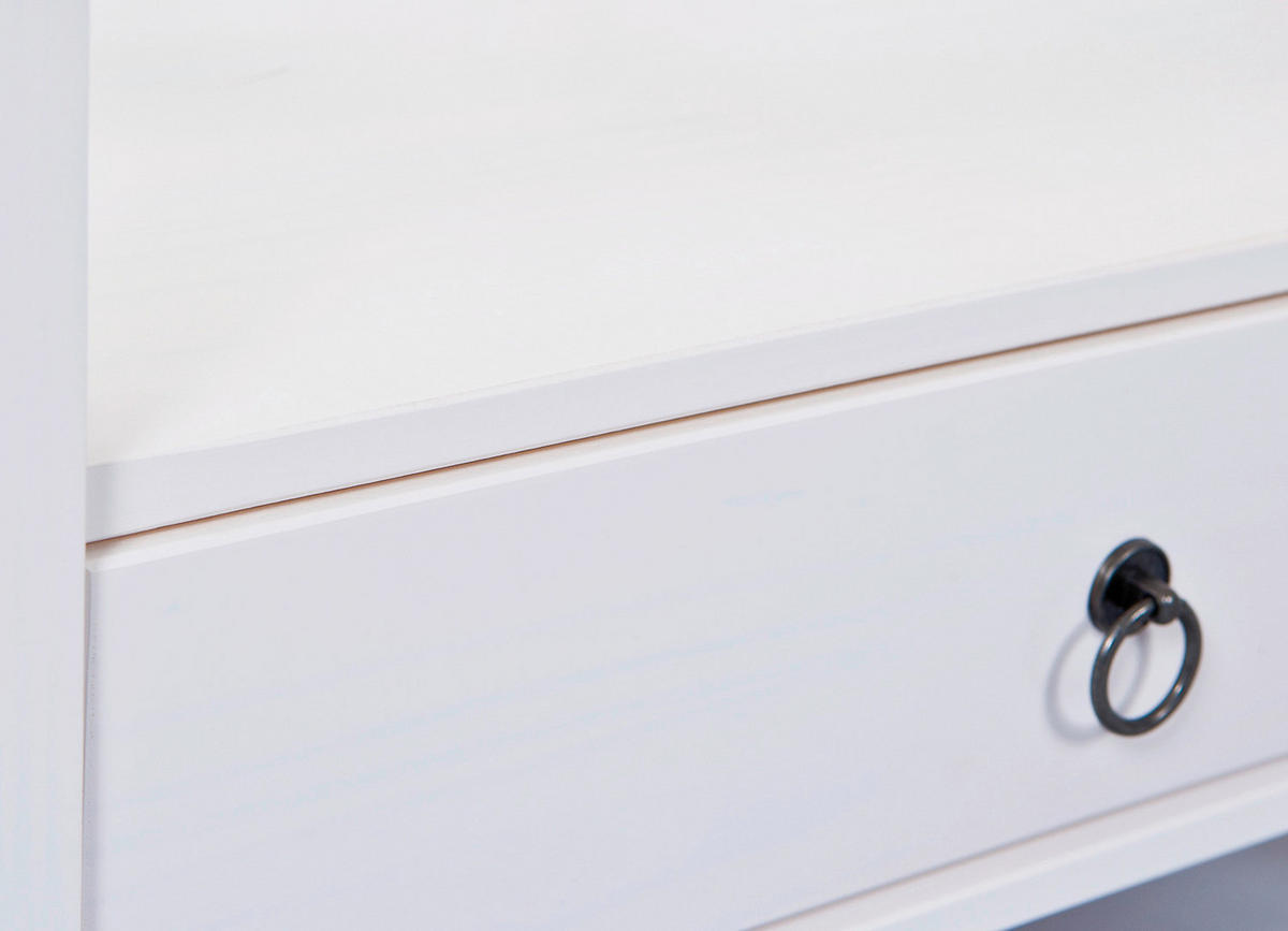 Inter Link Couchtisch Provence weiß Holz B/H/T: ca. 75x45x75 cm Provence - weiß (75,00/45,00/75,00cm) - Inter Link