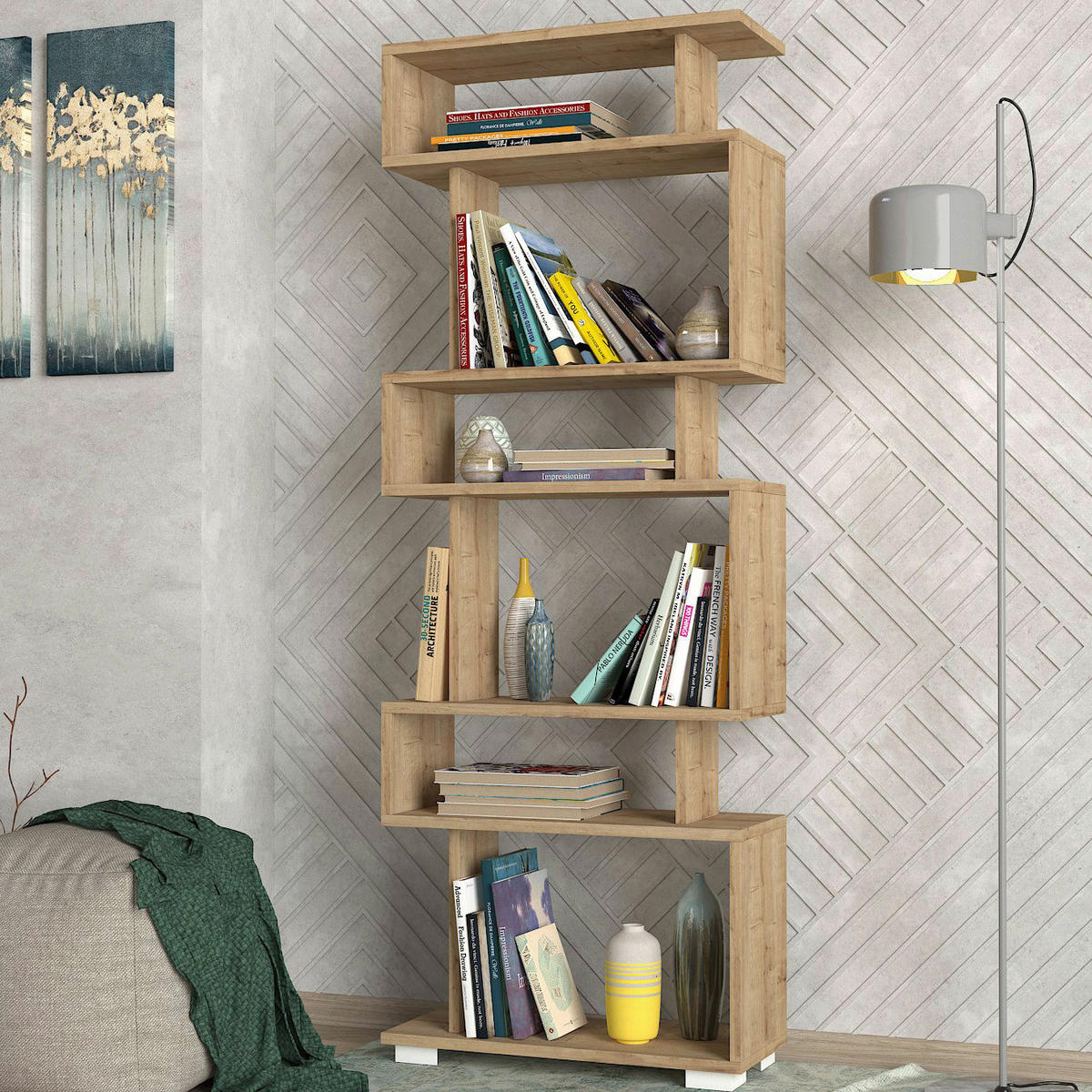 Regal Blok Saphir B/H/T: ca. 60x160x20 cm Blok - Saphir (60,00/160,00/20,00cm) - moebel17