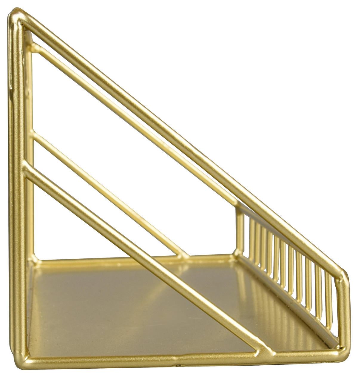 Wandregal Wandregal gold Optik Metall B/H/T: ca. 30x11x11 cm Wandregal - gold (30,00/11,00/11,00cm)