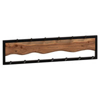 Wandgarderobe Akazie Nachbildung B/H/T: ca. 80x22x8 cm Wandgarderobe - (80,00/22,00/8,00cm) - Wohnling