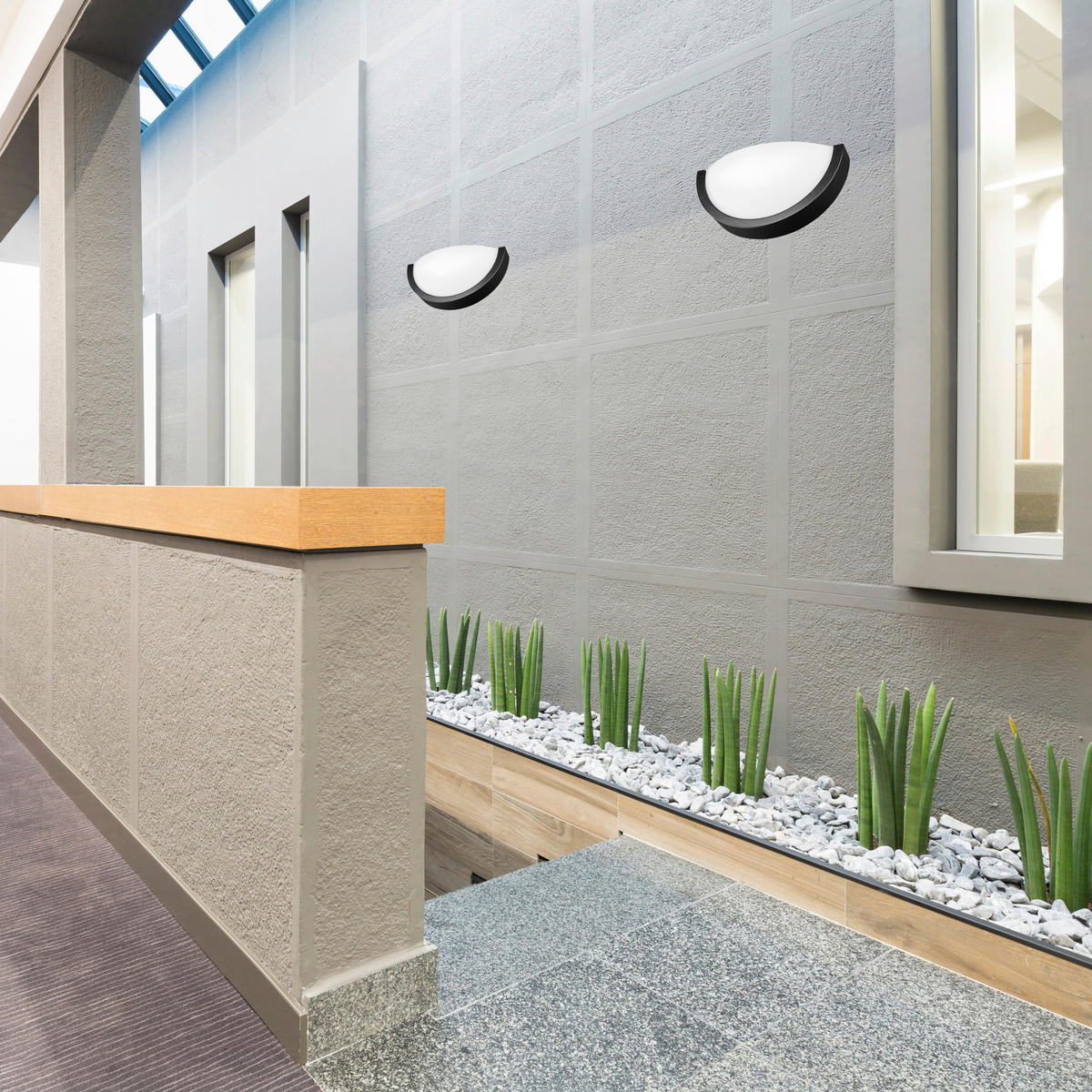 Lamkur Wandleuchte dunkelbraun Glas Holz B/H/L: ca. 20x14x30 cm E27 1 Brennstellen Anello - dunkelbraun (30,00/20,00/14,00cm) - Lamkur