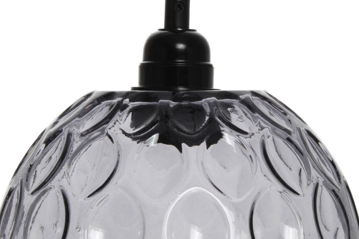 Kayoom Pendelleuchte Corona grau Glas B/H/L: ca. 18x27x18 cm E27 1  Brennstellen ▷ online bei POCO kaufen