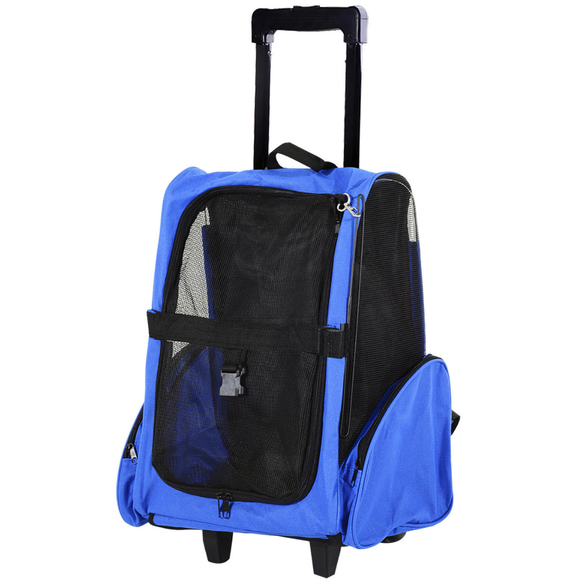 PawHut Hunde-Zubehör schwarz Edelstahl B/H/L: ca. 25x42x55 cm Tragetasche - blau/schwarz (55,00/25,00/42,00cm) - PawHut