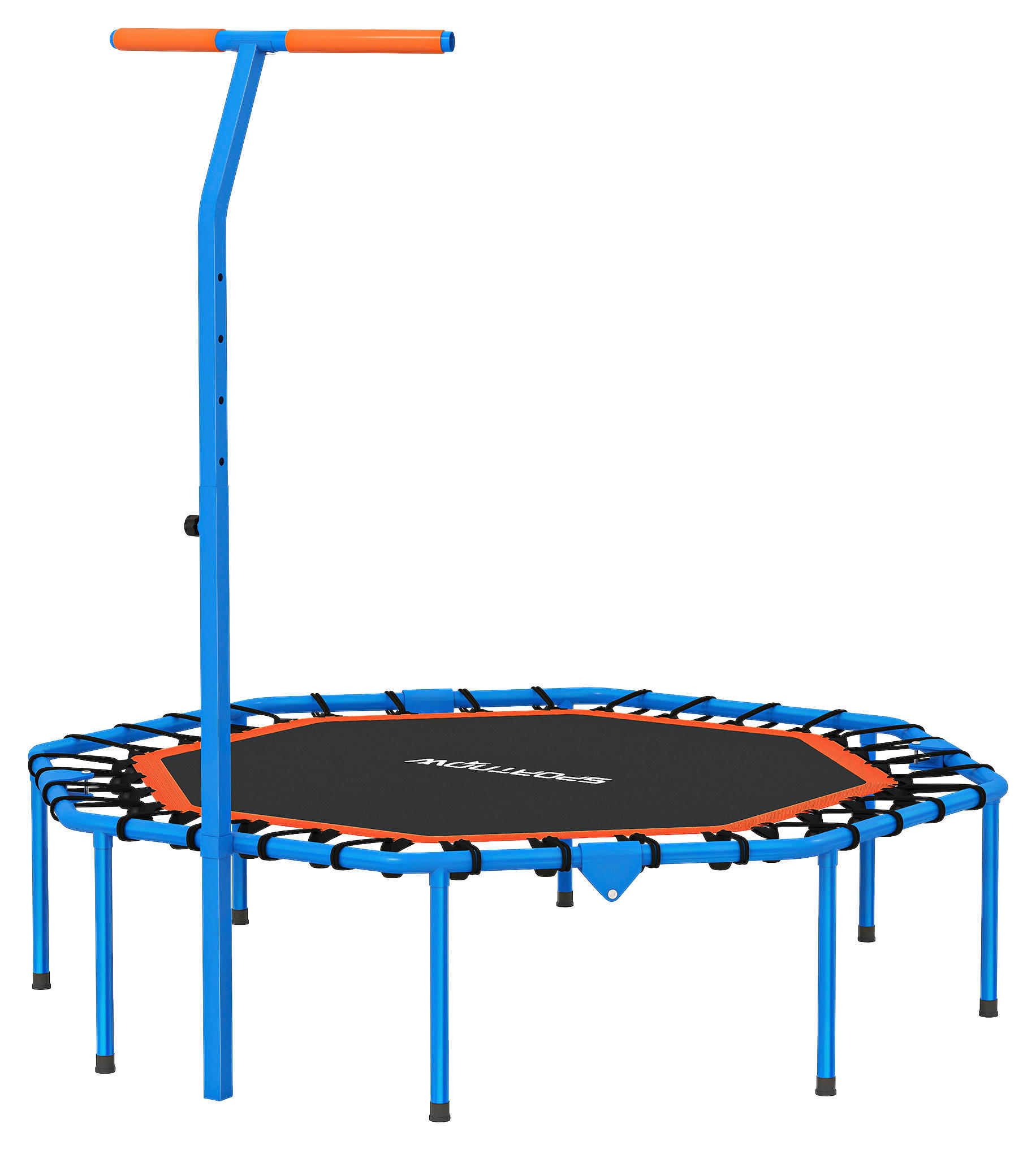 SPORTNOW Fitness Trampolin blau B/H/L: ca. 120x126x128 cm Fitness_Trampolin - blau/schwarz (128,00/120,00/126,00cm) - SPORTNOW