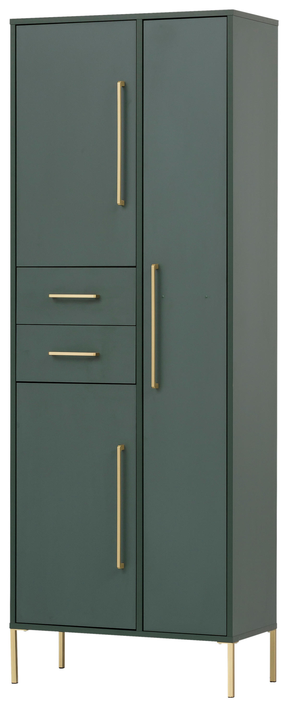 Hochschrank Kent waldgrün B/H/T: ca. 67,1x183,4x33,1 cm Kent - waldgrün (67,10/183,40/33,10cm) - Möbelpartner