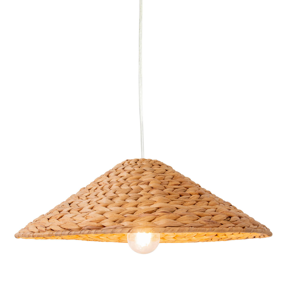 Näve Leuchten Pendelleuchte 7088027 natur B/H/T: ca. 45x124x45 cm E27 1 Brennstellen Korb-Pendelleuchte - natur (45,00/124,00/45,00cm) - Näve Leuchten