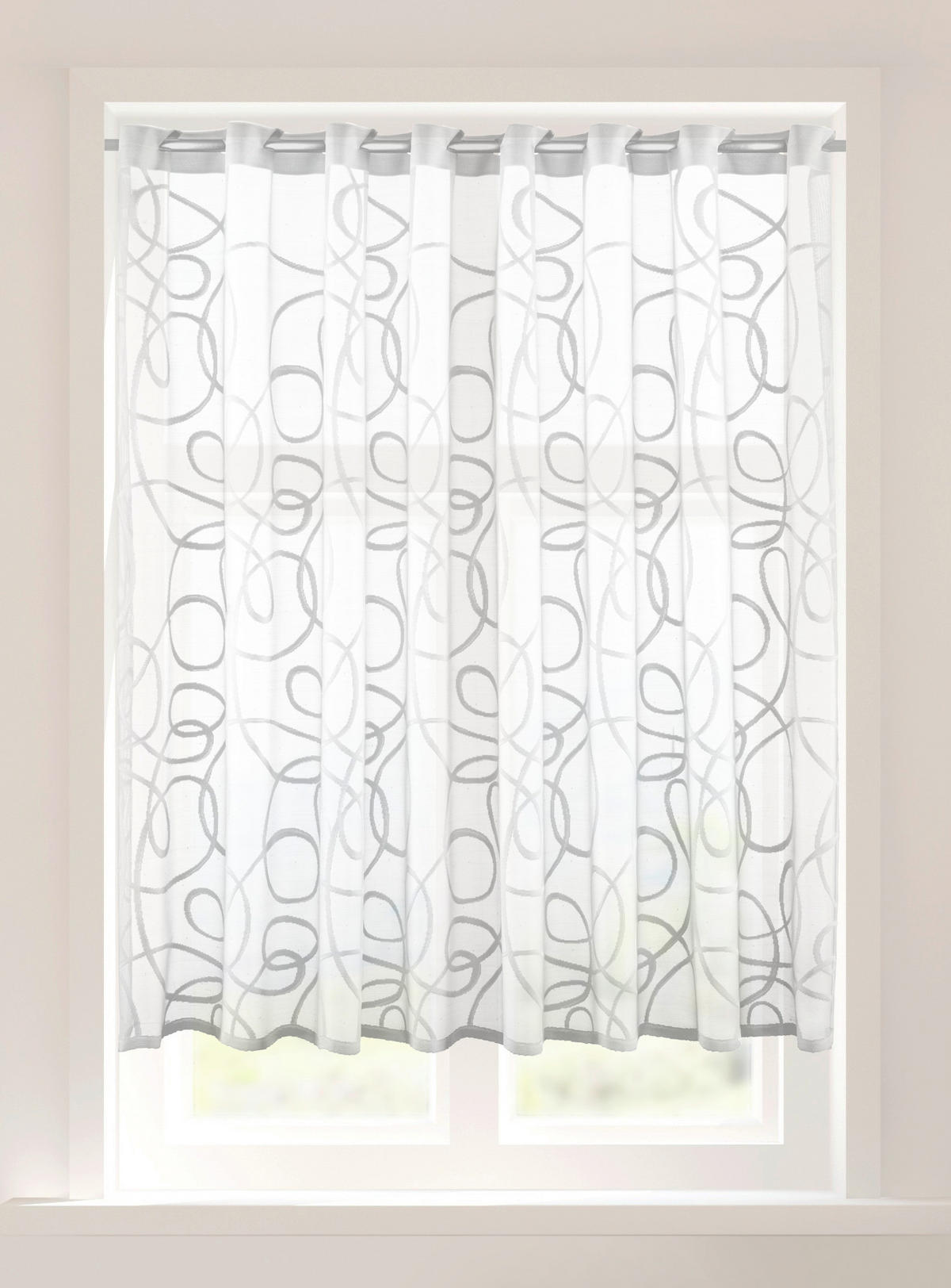Scheibengardine Runding weiß B/L: ca. 140x90 cm Runding - weiß (140,00/90,00cm) - POCOline