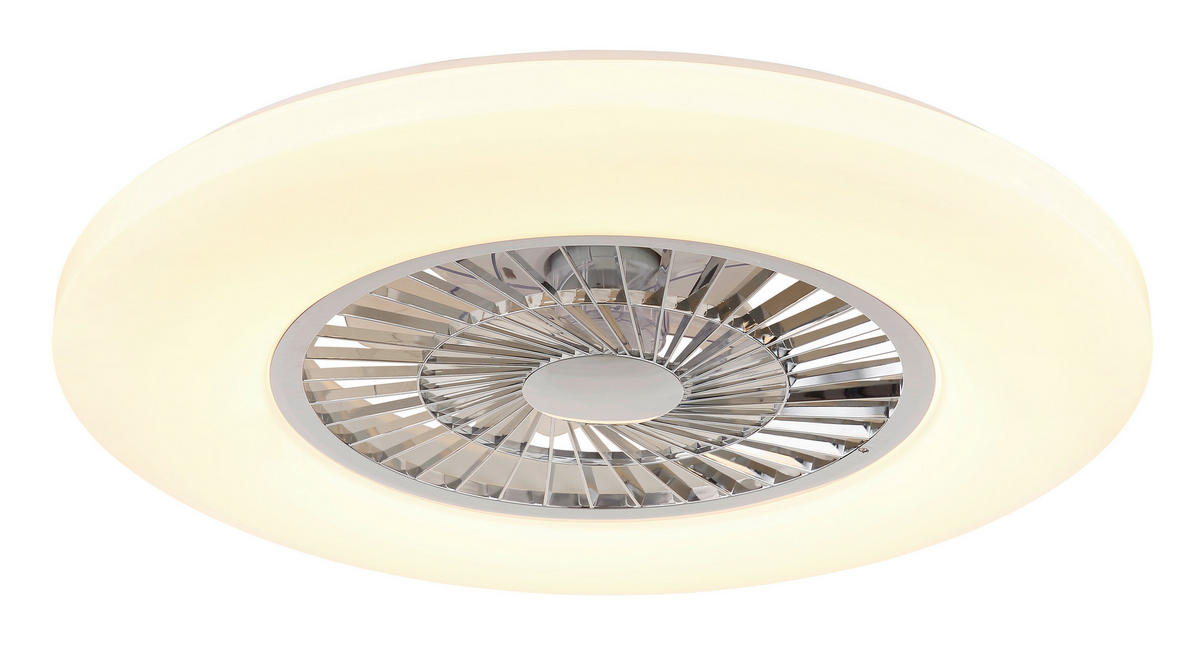 GLOBO LED-Deckenventilator ALVA 03649C Opal weiß H/D: ca. 15,4x59,5 cm max. 40 W ALVA - weiß/Opal (59,50/15,40cm) - GLOBO