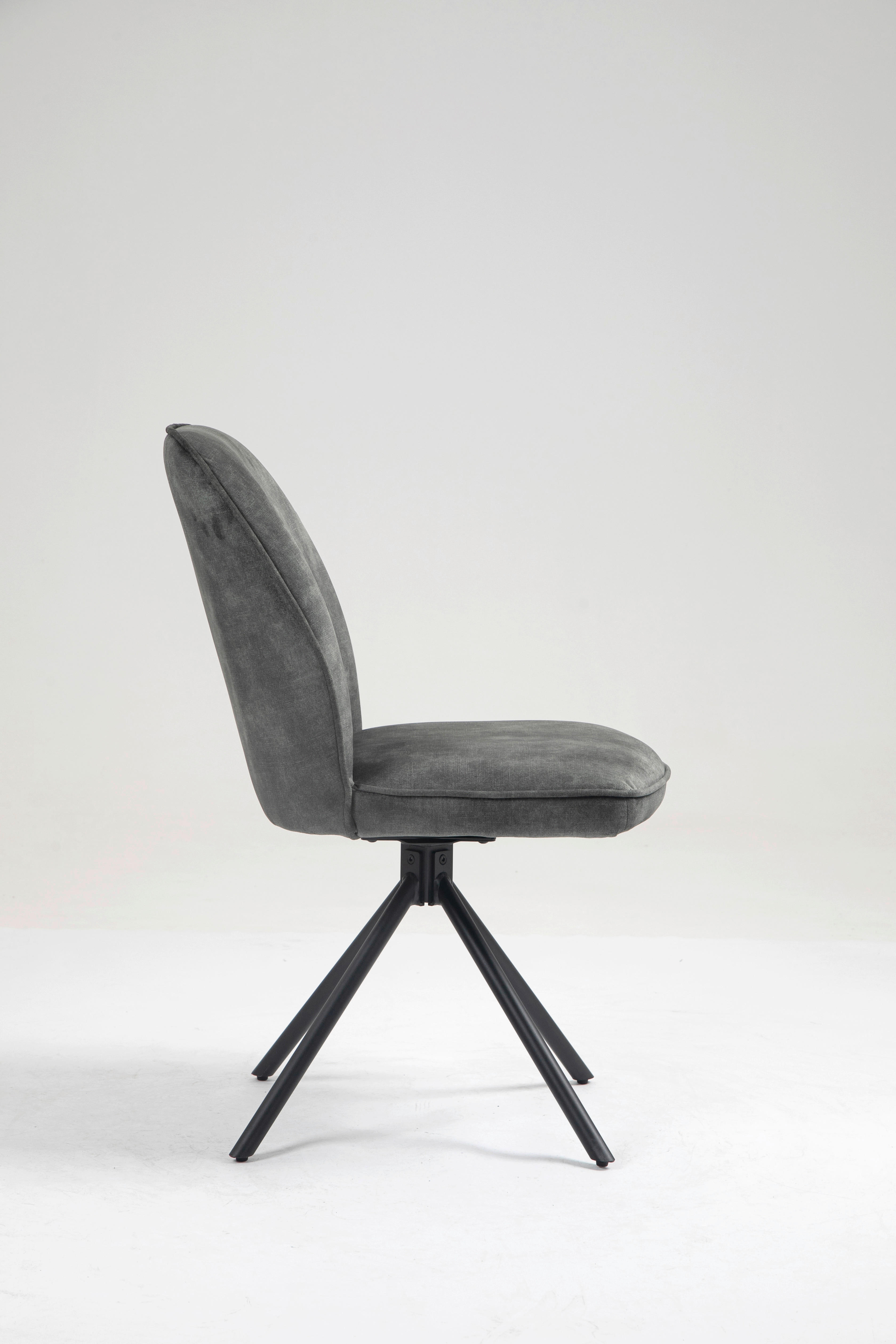 Thumbnail - Stuhl Mailand moosgrün Microfaser B/H/T: ca. 53x89x64 cm