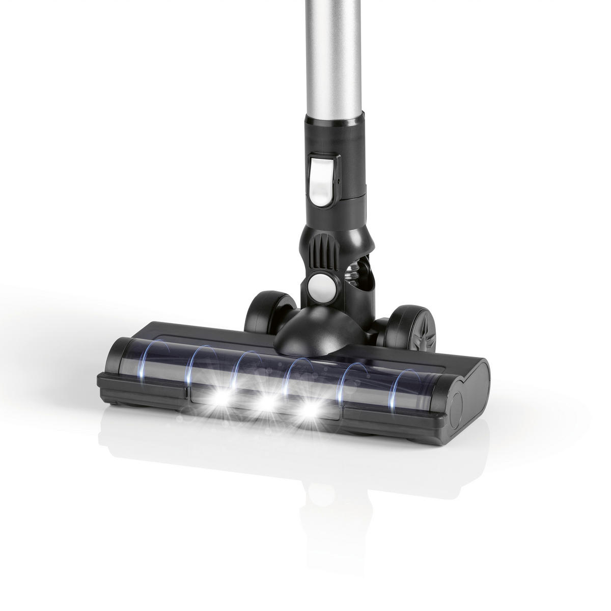 Handstaubsauger schwarz silber Metall Kunststoff B/H/L: ca. 12x113x33 cm Akku-Hand-/u.Bodenstaubsauger - schwarz/silber (33,00/12,00/113,00cm)