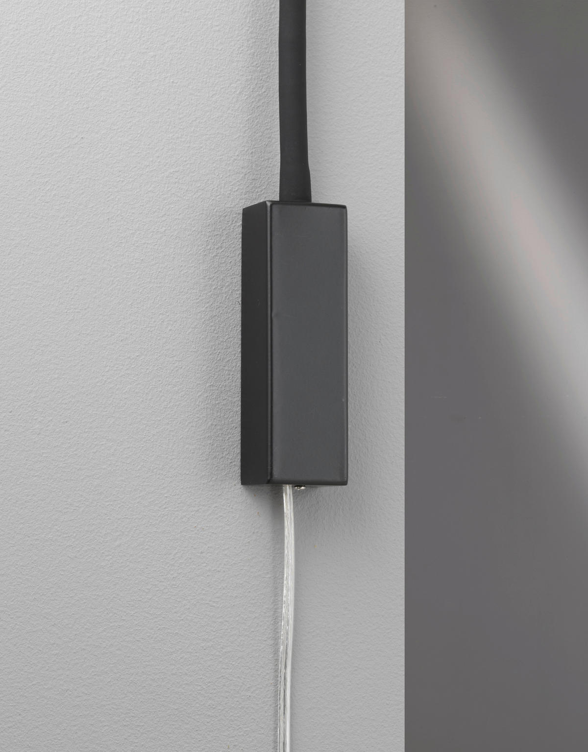 Fischer & Honsel LED-Wandspot 30170 schwarz Metall B/H/T: ca. 4x61x4 cm 1 Brennstellen Sten - schwarz (4,00/61,00/4,00cm) - Fischer & Honsel