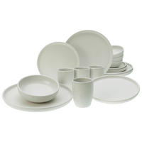 CreaTable Kombiservice Uno offwhite Steinzeug 16 tlg. Uno - offwhite - CreaTable
