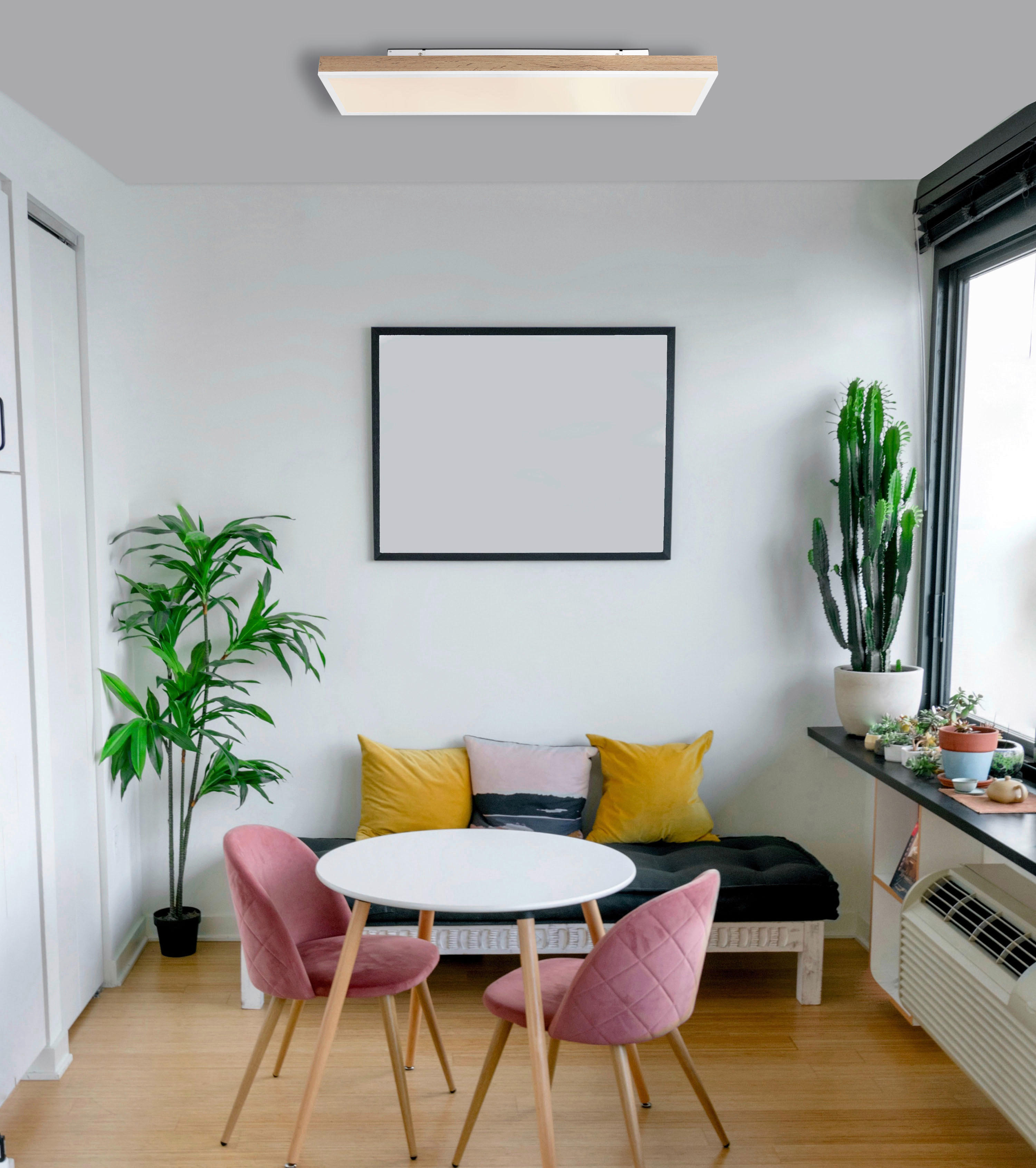 GLOBO LED-Deckenleuchte weiß Opal Aluminium Kunststoff B/H/T: ca. 20x7,8x80 cm DORO - weiß/Opal (20,00/7,80/80,00cm) - GLOBO