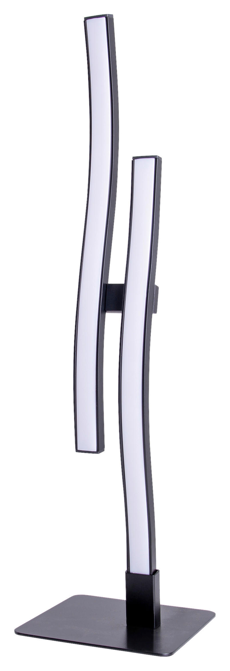 Näve Leuchten Tischleuchte 3188722 schwarz Kunststoff Metall B/H/T: ca. 12x44x12 cm null 2 Brennstellen Onda - schwarz (12,00/44,00/12,00cm) - Näve Leuchten