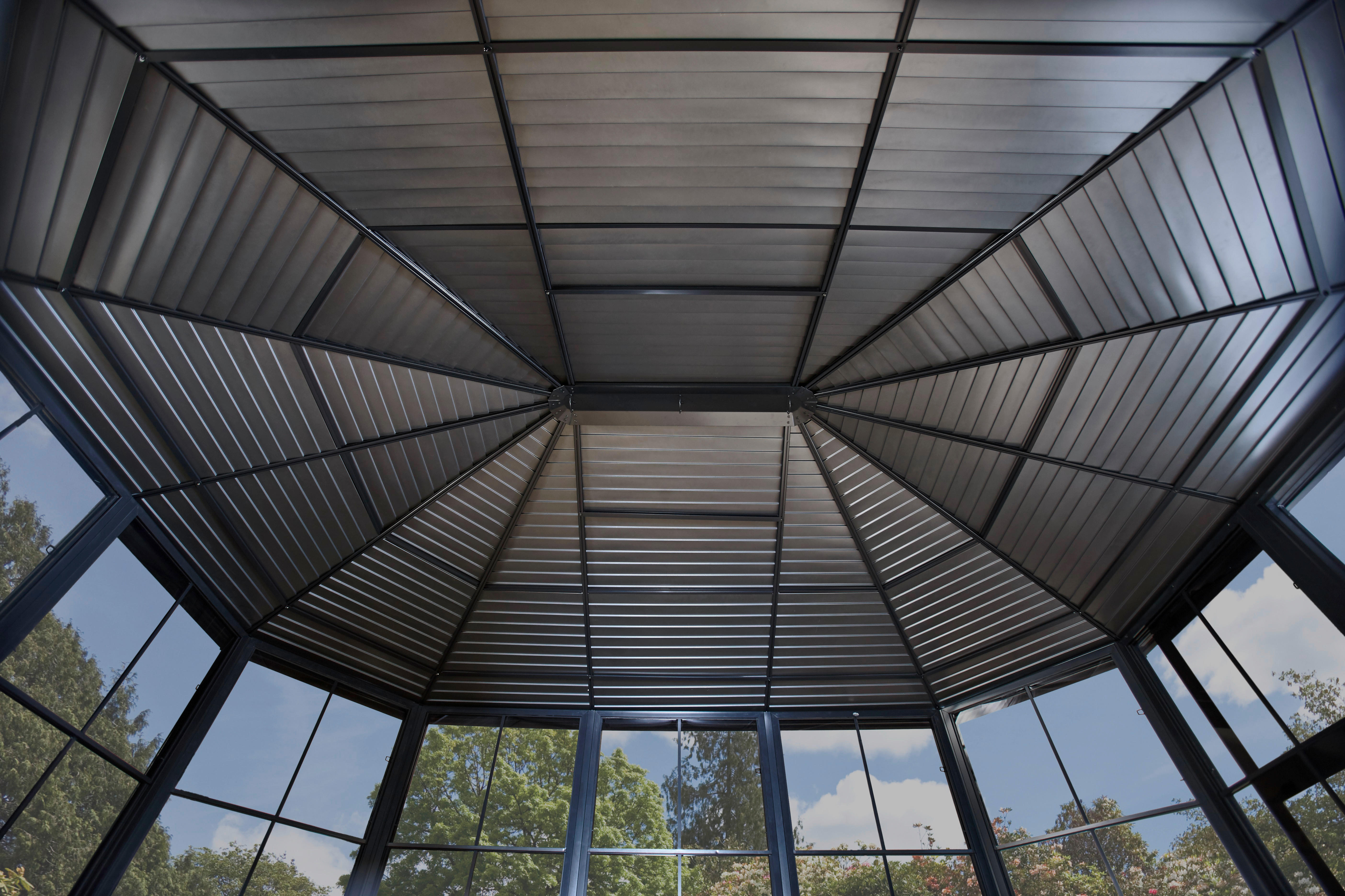 Sojag Kaltwintergarten Charleston anthrazit Aluminium B/H/T: ca. 472x281x367 cm Charleston - anthrazit (472,00/281,00/367,00cm) - Sojag