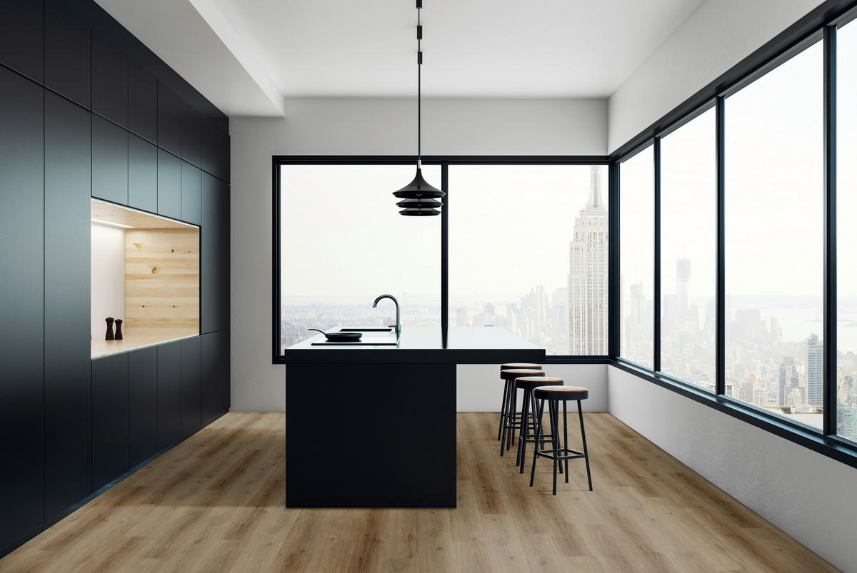 Click-Vinylboden Nikosia ca. 2,22 m² im Paket  B/L: ca. 18,2x122 cm pro Paket Nikosia ca. 2,22 m² im Paket - braun (18,20/122,00cm)