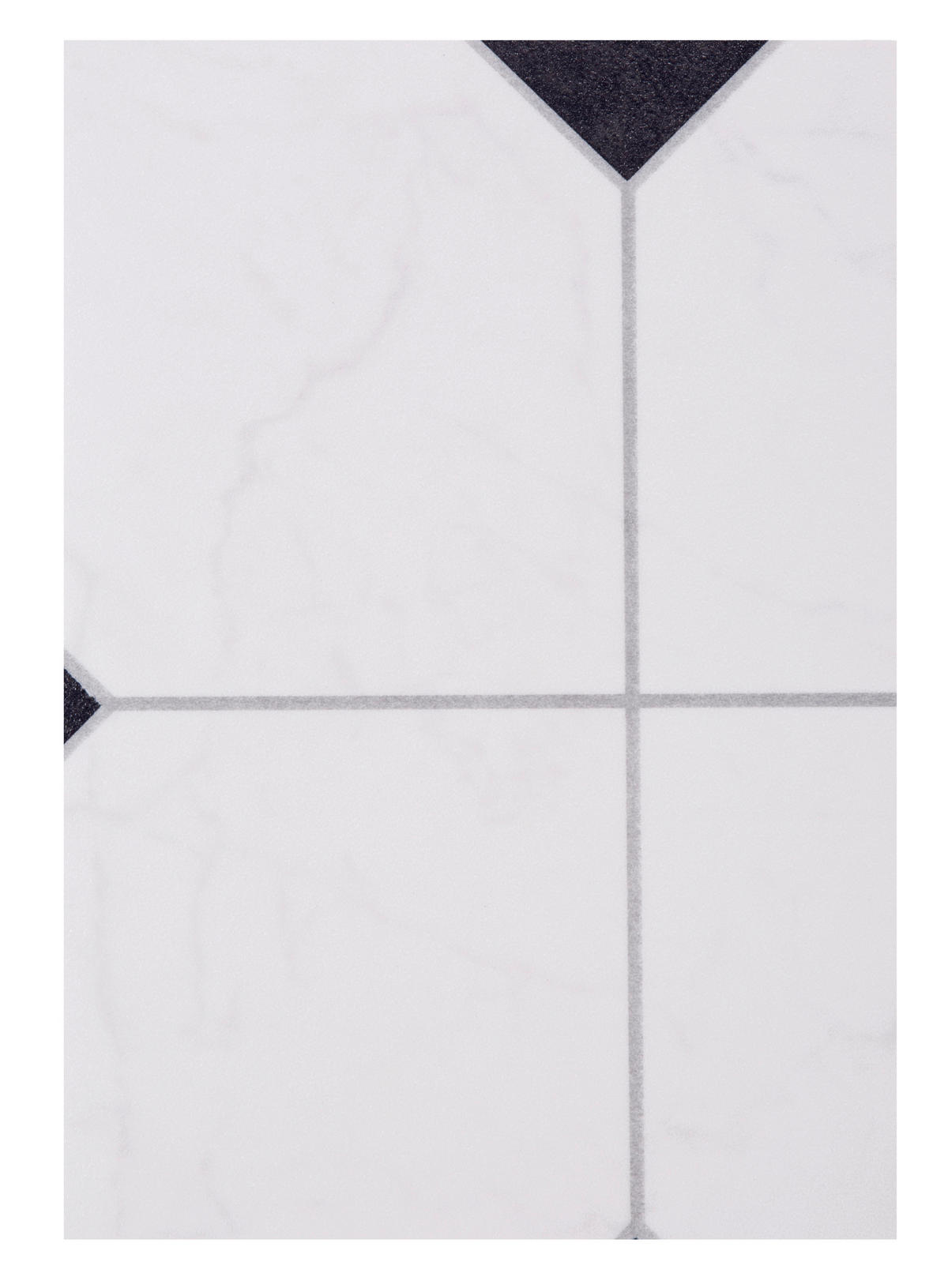 Vinylboden pro m² Strong Fliese weiß B: ca. 300 cm Strong - weiß/schwarz (300,00/200,00cm)