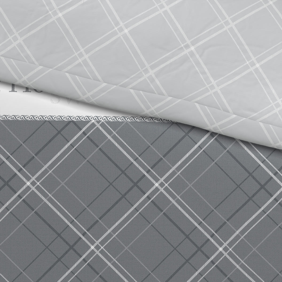 Baumwoll Bettwäsche Renforce Bettwäsche_Renforce Home_sweet - grau (200,00/200,00cm)