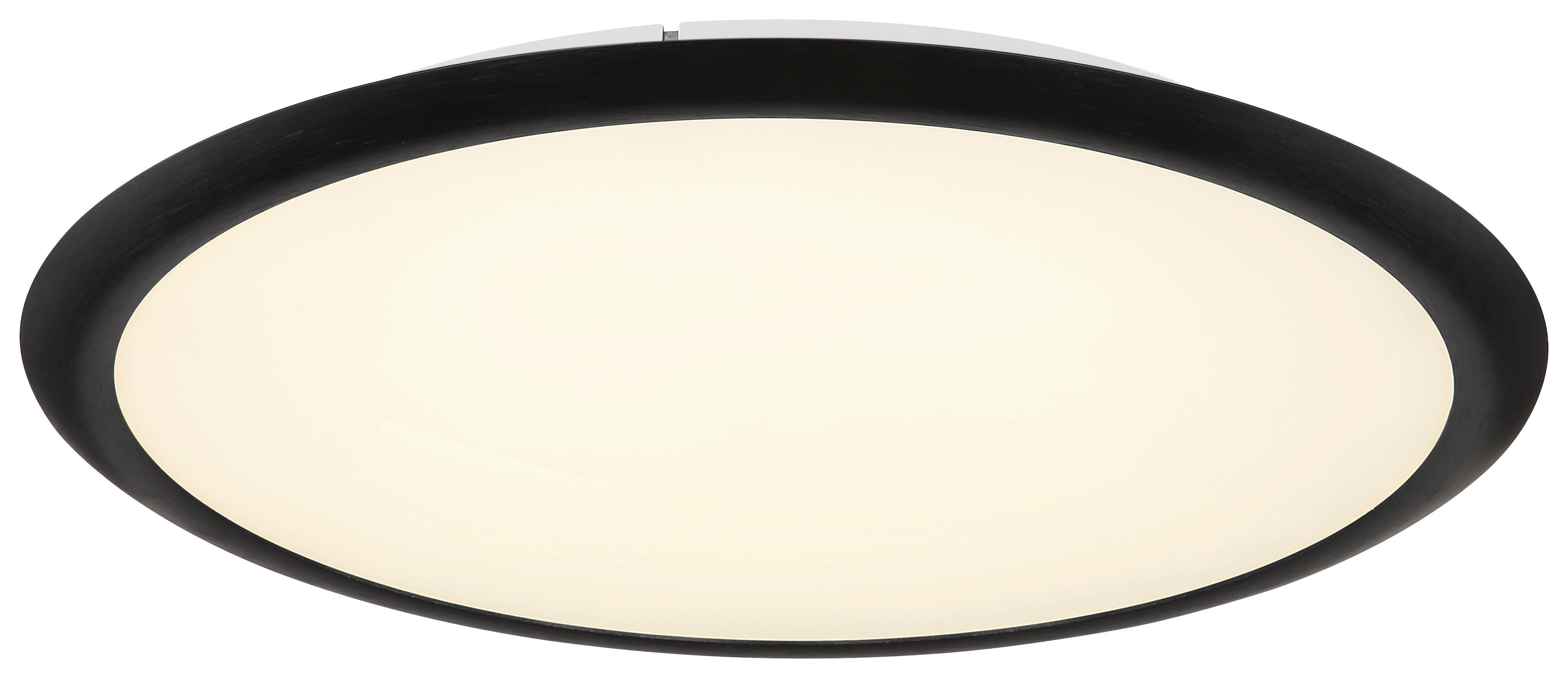 GLOBO LED-Deckenleuchte SUNA 67319D Opal mattschwarz Kunststoff Metall H/D: ca. 5x50,8 cm 1 Brennstellen SUNA - Opal/mattschwarz (50,80/5,00cm) - GLOBO