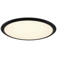 GLOBO LED-Deckenleuchte SUNA 67319D Opal mattschwarz Kunststoff Metall H/D: ca. 5x50,8 cm 1 Brennstellen SUNA - Opal/mattschwarz (50,80/5,00cm) - GLOBO