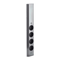Naber Steckdosenelement Mira schwarz Edelstahl Kunststoff B/H/T: ca. 8,2x46x6 cm Mira - schwarz (8,20/46,00/6,00cm) - Naber