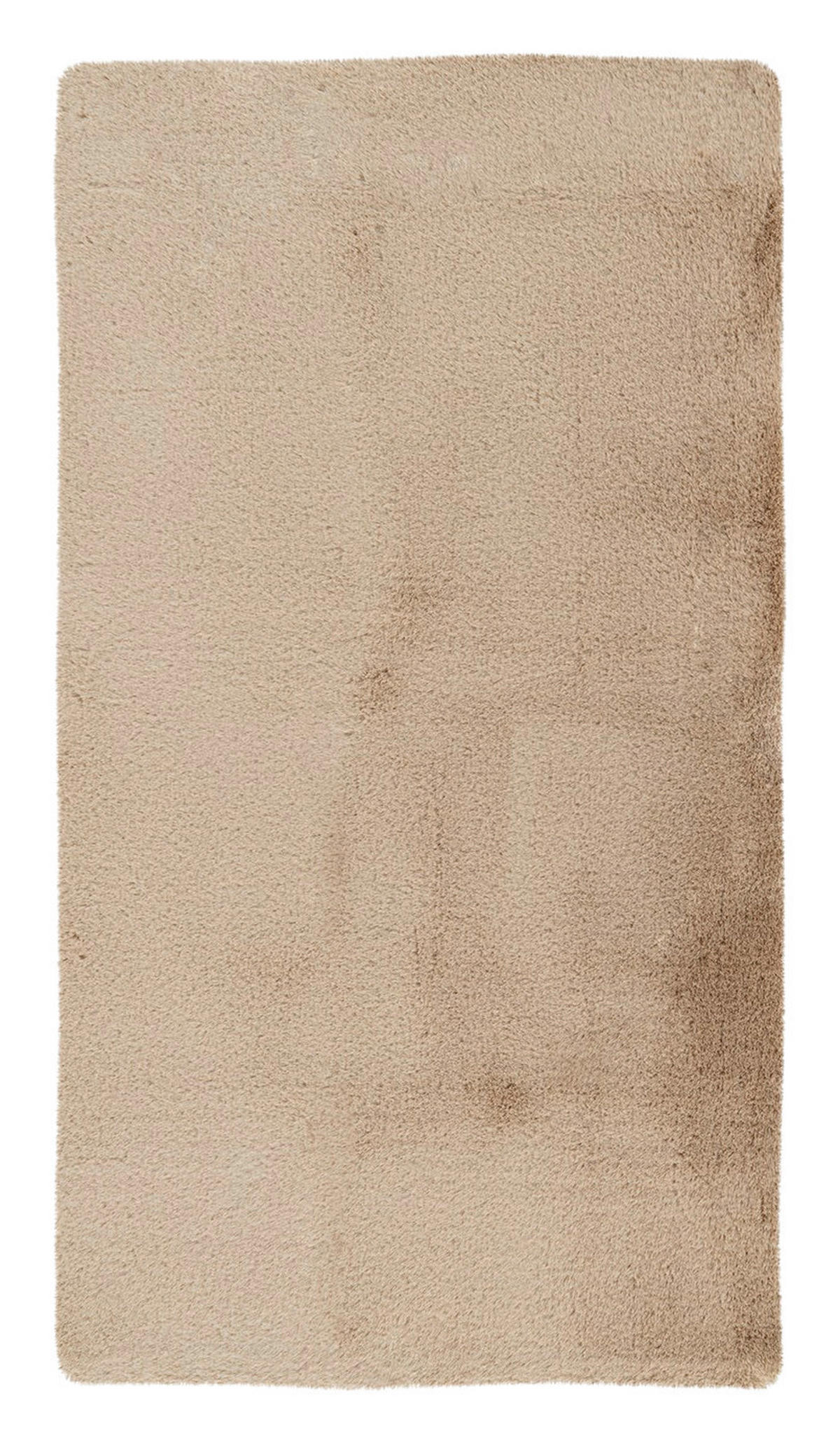 Kayoom Kurzflorteppich Badematte Rabbit Light 425 beige B/H/L: ca. 50x2,4x90 cm Badematte Rabbit Light 425 - beige (90,00/50,00/2,40cm) - Kayoom