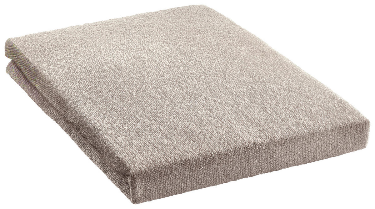 Spannbetttuch Frottee Spannbetttuch_Frottee 100x200cm - taupe (100,00/200,00cm) - Sensation