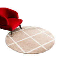 Sanat Hochflorteppich MADRID beige D: ca. 200 cm MADRID - beige (200,00cm) - Sanat